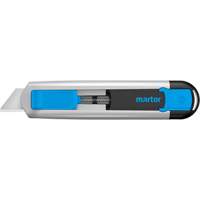 Couteau de s&eacute;curit&eacute; r&eacute;tractable Secubase 525 avec lame &agrave; pointe &eacute;mouss&eacute;e, 18 mm, Prise en Aluminium Mukwa Safety Services