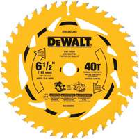Lame de scie circulaire &agrave; charpente, 6-1/2", 40 dents, Pour Bois Mukwa Safety Services