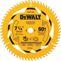 Lame de scie circulaire, 7-1/4", 60 dents, Pour Bois Mukwa Safety Services