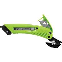 S5L Guarded 3-in-1 Safety Knife, Right-Handed, Carbon Steel, Plastic Handle Mukwa Safety Services