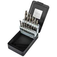 Jobber Length Drill Bit Set, 15 Pieces, High Speed Steel Mukwa Safety Services