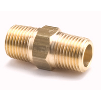 Hex Pipe Nipples, Brass, 1/2", Standard Mukwa Safety Services