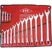ICW-16 Jeu de cl&eacute;s avec plaquettes sur&eacute;lev&eacute;es de qualit&eacute; professionnelle, Combinaison, 16 morceaux, Imp&eacute;rial Mukwa Safety Services