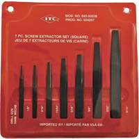 ISE-7 7-Piece Square Screw Extractor Set, For Screw Size 1/8" - 9/16" Mukwa Safety Services