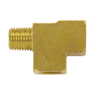 Extruded Street Tee, Brass Mukwa Safety Services