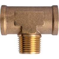 Branch Tees Extruded Male On Branch, Brass, 1/2" Mukwa Safety Services