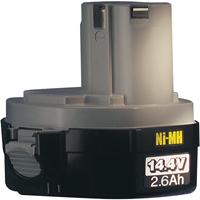 Pod-Style Battery, Ni-MH, 14.4 V, 2.6 A Mukwa Safety Services
