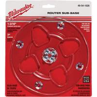 Embase transparente avec un diam&egrave;tre de 7" et un orifice central de 1-3/16" Mukwa Safety Services