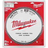 Lames de scie circulaire Endurance, 14", 72 dents, Pour M&eacute;tal Mukwa Safety Services