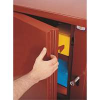 Jobsite Shelf Cabinet, Steel, 47.5 Cubic Feet, Red Mukwa Safety Services
