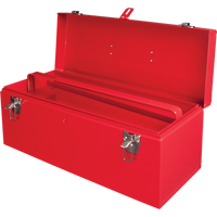 ATB100 Portable Tool Box with Metal Tool Tray, 8-3/4" D x 21" W x 9" H, Red Mukwa Safety Services