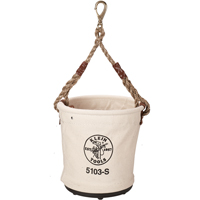 Bucket Tool Pouch, 12" L x 12" W x 12" H, Canvas, Beige Mukwa Safety Services