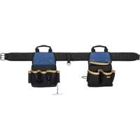 20 Pocket Tool Belt Combo, Polyester, Black Mukwa Safety Services