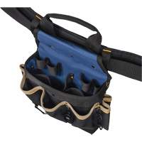 Combin&eacute;s de ceinture &agrave; outils &agrave; 20 pochettes, Polyester, Noir Mukwa Safety Services