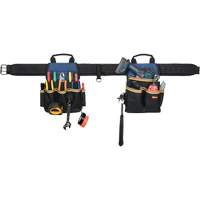 Combin&eacute;s de ceinture &agrave; outils &agrave; 20 pochettes, Polyester, Noir Mukwa Safety Services