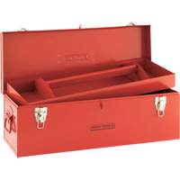 Tool Box, 10-3/4" D x 25-1/2" W x 10" H, Red Mukwa Safety Services