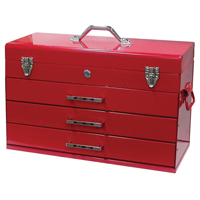 Tool Box, 9-3/5" D x 21-3/10" W x 14-1/2" H, Red Mukwa Safety Services