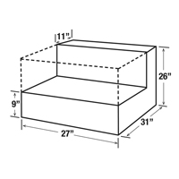 Steel Fuel Transfer Tank, Steel, 48 gal. Capacity, White Mukwa Safety Services