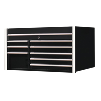 RX Series Tool Chest, 41" W, 8 Drawers, Black Mukwa Safety Services