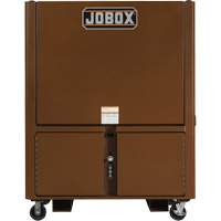 Field Office Jobsite Box, 33" W x 63" D x 80" H, Steel, Red Mukwa Safety Services