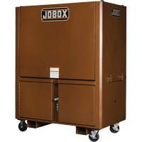 Field Office Jobsite Box, 33" W x 63" D x 80" H, Steel, Red Mukwa Safety Services