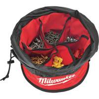 Parachute Organizer Bag, 11-4/5" L x 11-4/5" W x 11" H, Nylon, Black/Red Mukwa Safety Services