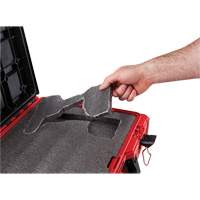 Coffre &agrave; outils avec partitions ajustables Packout, 20-7/10" x 15-1/5" x 6-1/5", Noir/Rouge Mukwa Safety Services