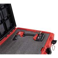 Coffre &agrave; outils avec partitions ajustables Packout, 20-7/10" x 15-1/5" x 6-1/5", Noir/Rouge Mukwa Safety Services