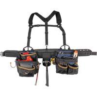Ceinture &agrave; outils de luxe, Polyester, Noir Mukwa Safety Services