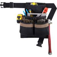 Small Deluxe Tool Belt, Polyester, Black Mukwa Safety Services
