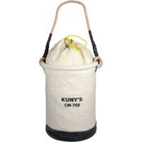 Parachute Top Tool Bucket, 11-1/2" L x 11-1/2" W x 16" H, Canvas, Beige Mukwa Safety Services