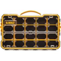 Compartment Pro Organizer, 11" W x 17-5/8" D x 2-7/8" H, Black/Yellow Mukwa Safety Services