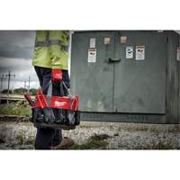 Sac ovale utilitaire, Nylon balistique, 24 pochettes, Noir/Rouge Mukwa Safety Services