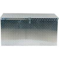 Aluminum Treadplate Portable Tool Box, 25-1/16" D x 49-1/4" W x 24" H, Silver Mukwa Safety Services