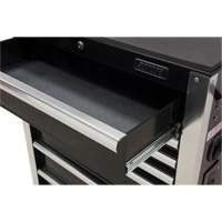 Heavy-Duty Tool Cart, 7 Drawers, 28" W x 22" D x 42-3/8" H, Black Mukwa Safety Services