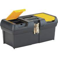 Coffre &agrave; outils avec plateau de s&eacute;rie 2000, 16" la x 7-1/10" p x 8-1/10" h, Noir/Jaune Mukwa Safety Services