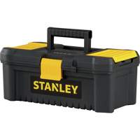 Coffre &agrave; outils avec plateau Essential, 12-1/2" la x 7-3/8" p x 5-1/8" h, Noir/Jaune Mukwa Safety Services