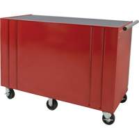 Industrial Tool Cart, 12 Drawers, 56" W x 24-1/2" D x 38-1/8" H, Red Mukwa Safety Services
