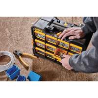 Organisateur Flip-Bin, 3-7/8" la x 17-3/4" p x 13-7/8" h, Noir/Jaune Mukwa Safety Services