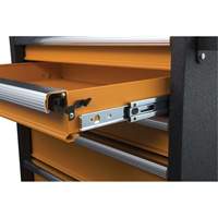 GSX Series Tool Chest, 26" W, 4 Drawers, Black/Orange Mukwa Safety Services