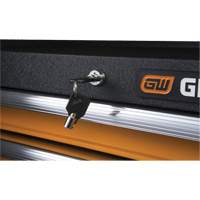 GSX Series Tool Chest, 26" W, 4 Drawers, Black/Orange Mukwa Safety Services