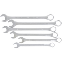 Fully Polished Long Pattern Combination Wrench Set, Combination, 6 Pieces, Imperial Mukwa Safety Services
