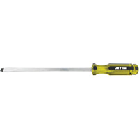 Slot Jumbo Handle Screwdriver, 3/8", 10" L, Plastic Handle Mukwa Safety Services