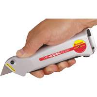 Couteau Hidden Edge, 19 mm, Acier, Prise en Aluminium Mukwa Safety Services