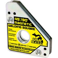 Magnetic Welding Squares, 3-3/4" L x 3/4" W x 4-3/8" H, 75 lbs. Mukwa Safety Services