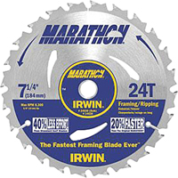 Lames de scie pour entrepreneur - Lames de scie Marathon, 7-1/4", 24 dents Mukwa Safety Services