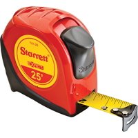 Ruban &agrave; mesurer pour ing&eacute;nieur, 1" x 25', Marques de goujon 1/16" Mukwa Safety Services