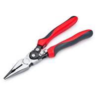 Pro Series Dual Material Long Nose Compound Action Cutting Pliers, 9" L Mukwa Safety Services
