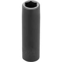 Socket, Impact, 9/16", 1/2" Drive, 6 Points, Deep Mukwa Safety Services