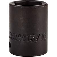 Socket, Impact, 15/16", 1/2" Drive, 6 Points Mukwa Safety Services